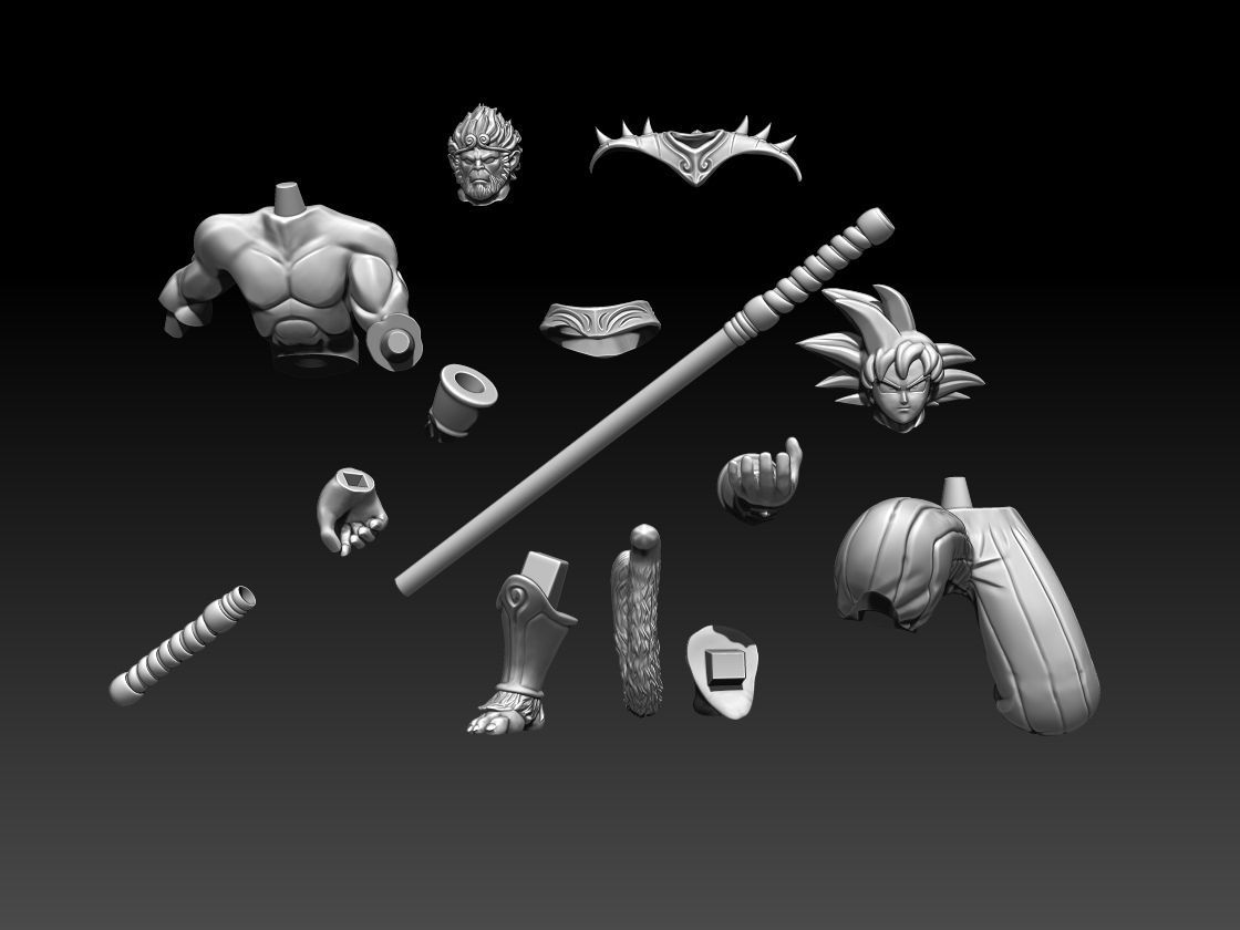songoku- wukong  3D print model_7