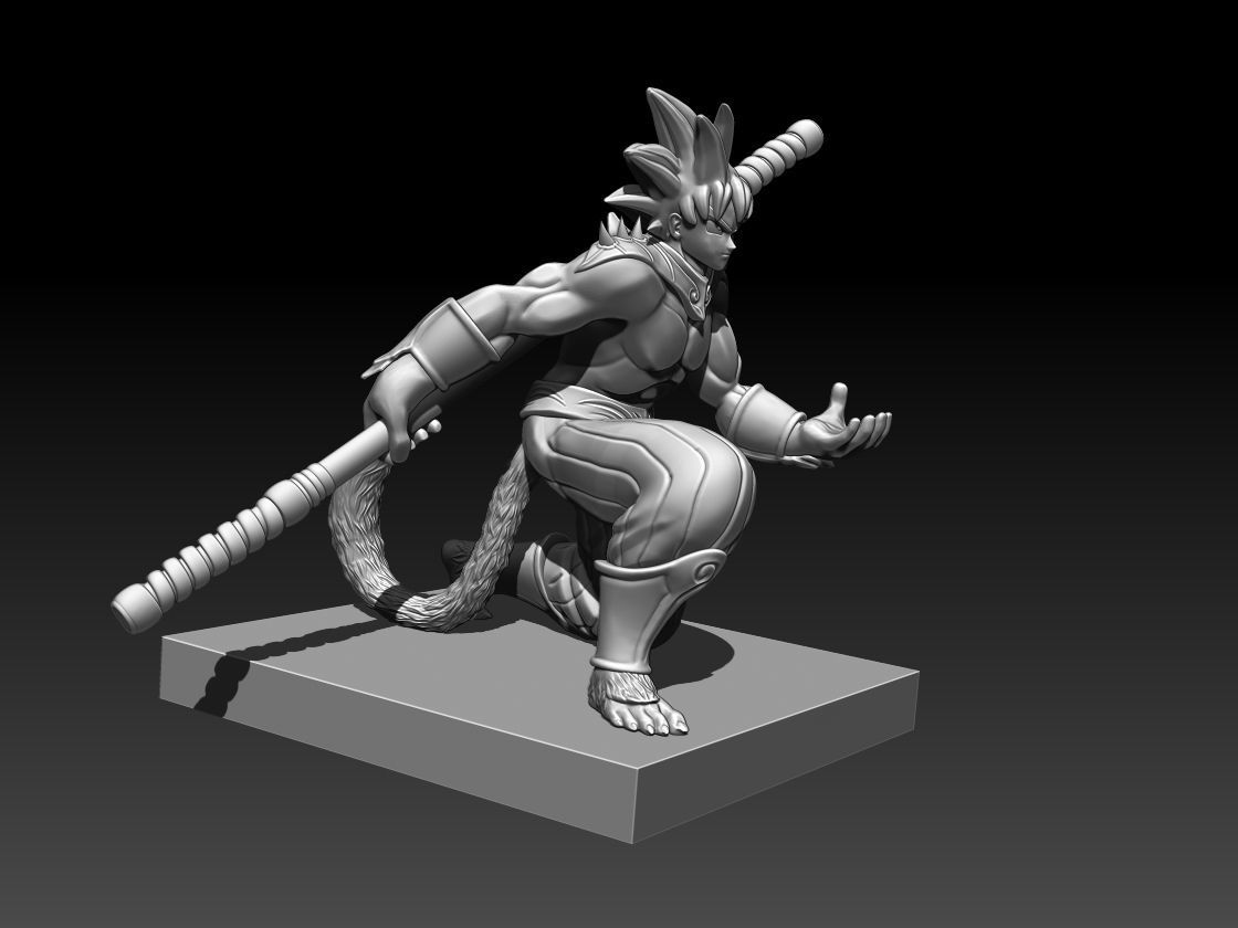 songoku- wukong  3D print model_2