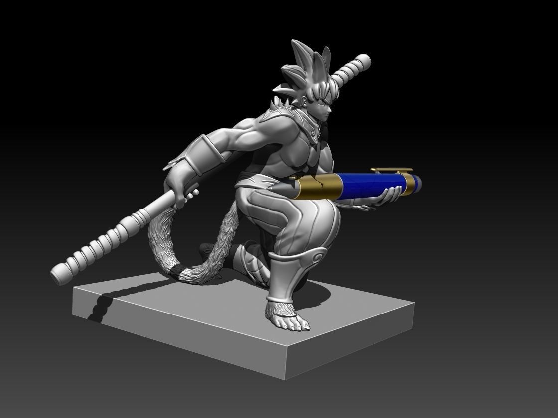 songoku- wukong  3D print model_3