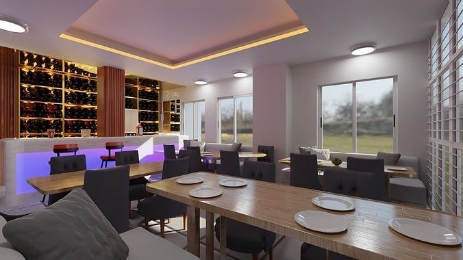 Bar Reception 3D model
