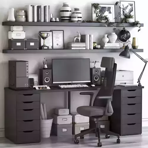 Office workplace 72 3D model