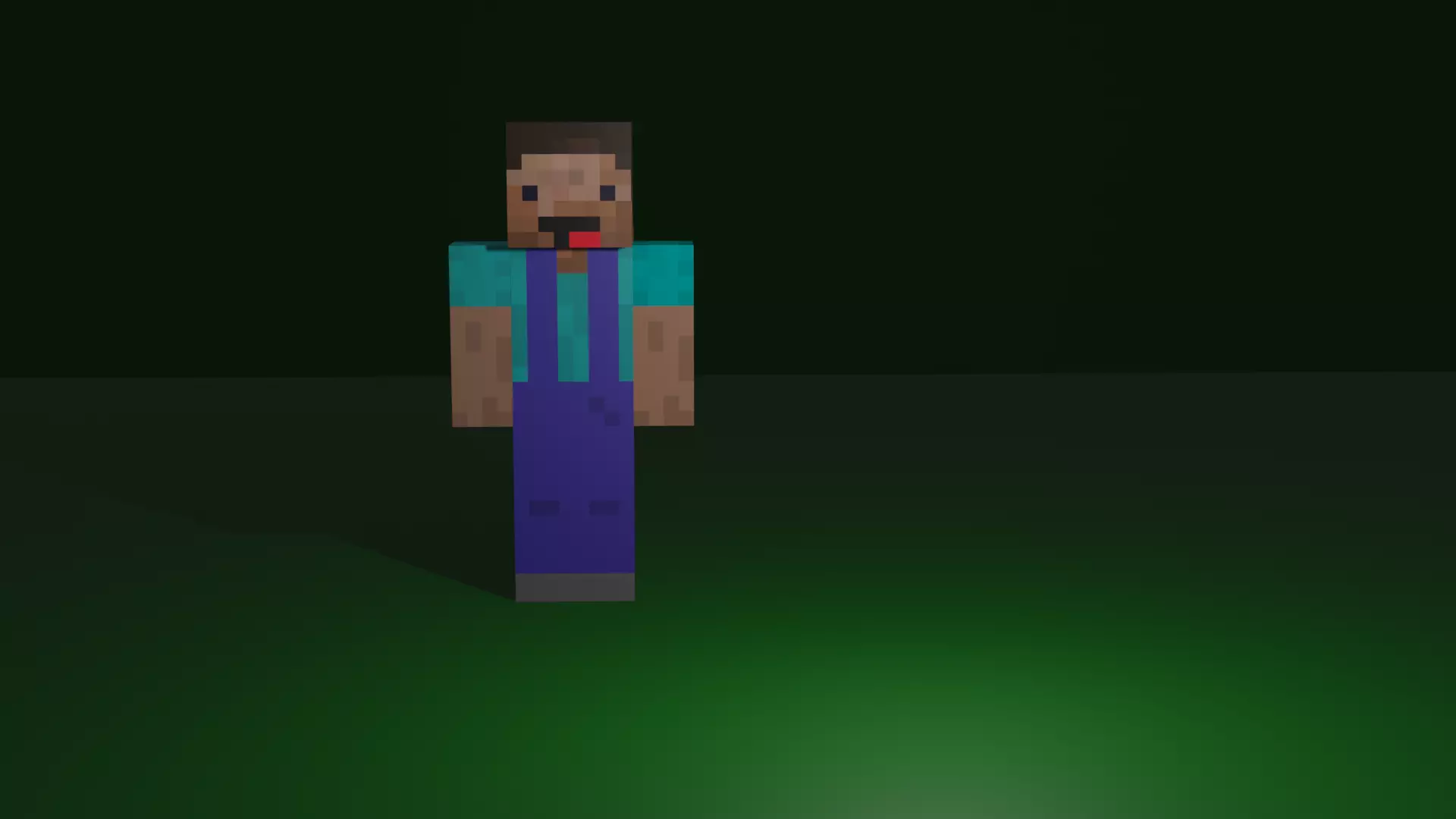 Steve 3D minecraft character Free 3D model_0