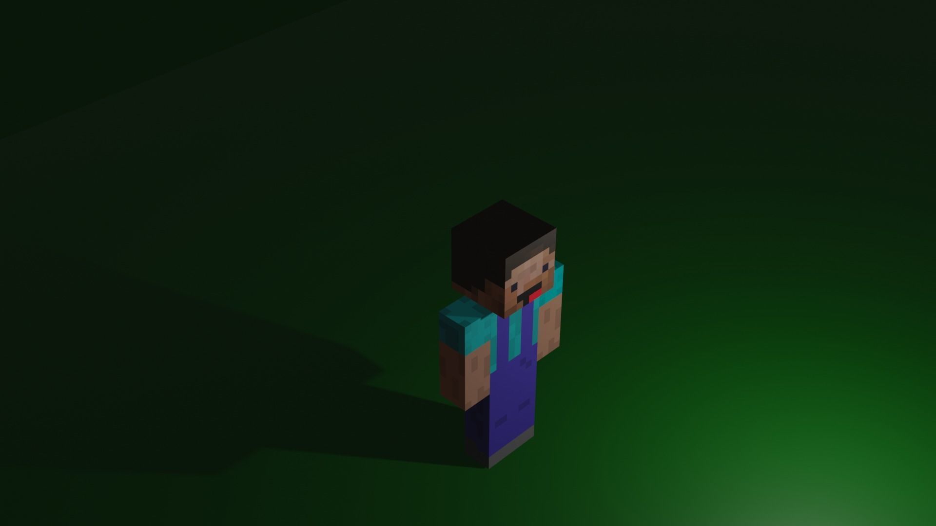 Steve 3D minecraft character Free 3D model_3