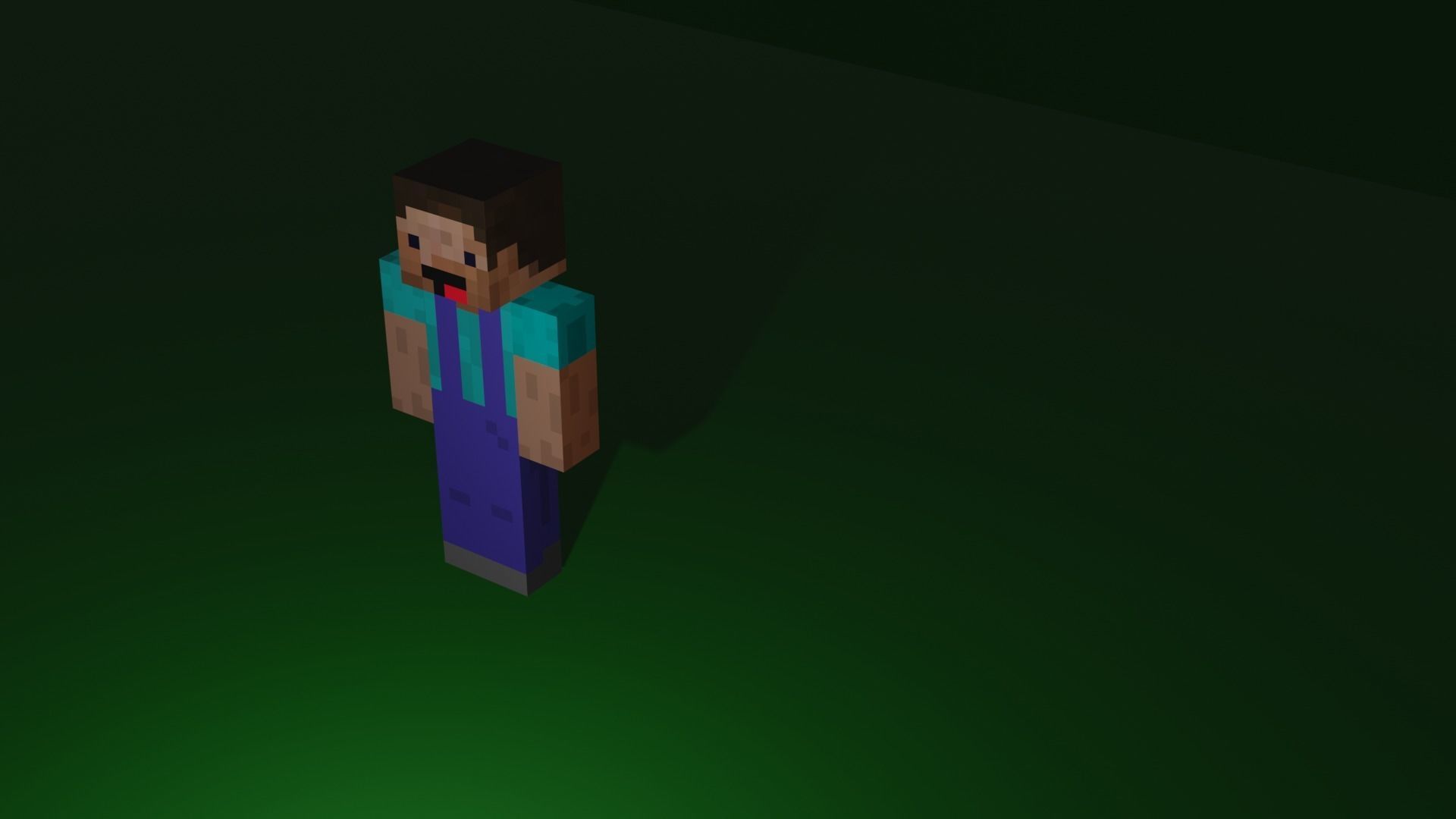 Steve 3D minecraft character Free 3D model_1