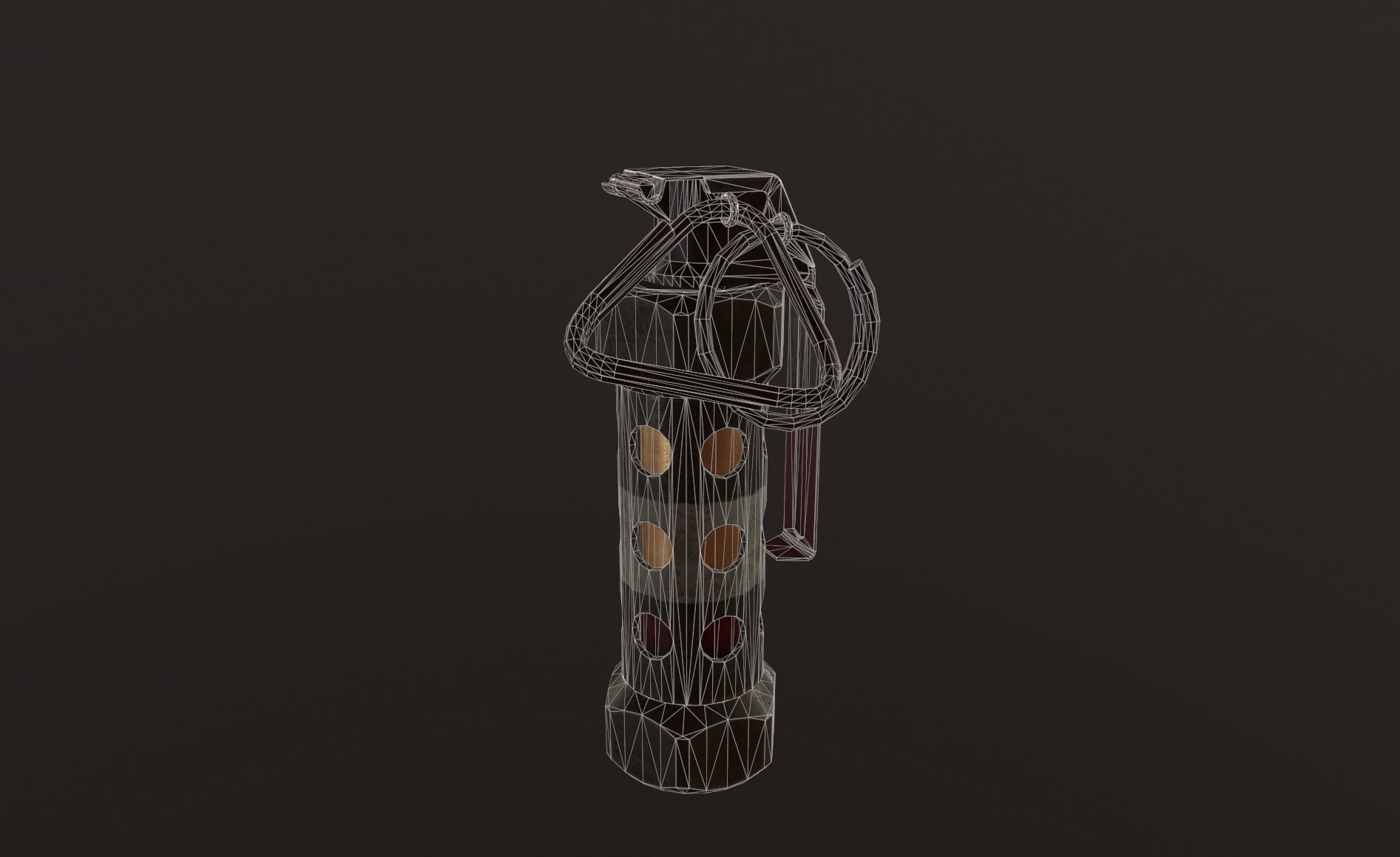 GRENADE M 84 Low-poly 3D model_5