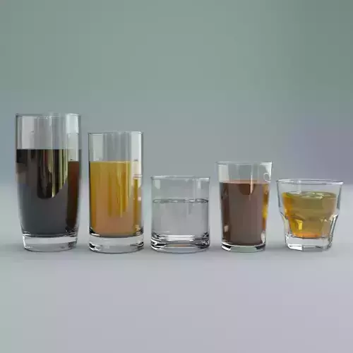 Glass - Drinks 3D model