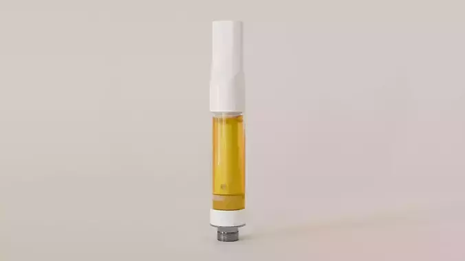 Realistic Vape Cartridge 3D model