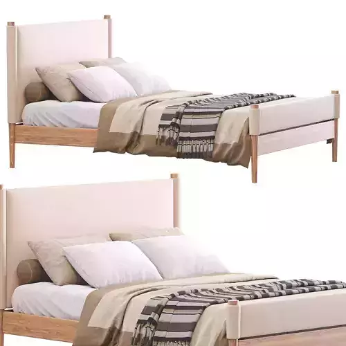 Walker Bed By West Elm 3D model