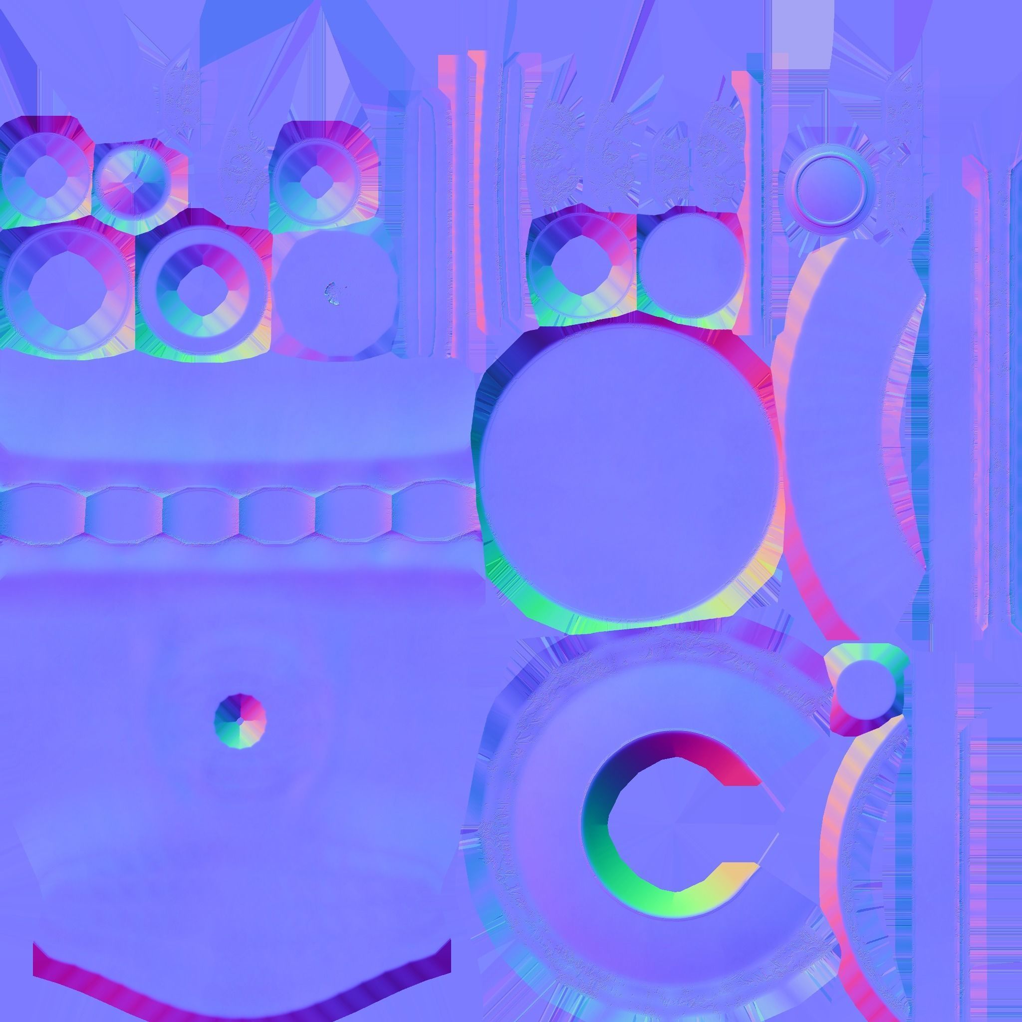 Golden Faucet 3D model_11