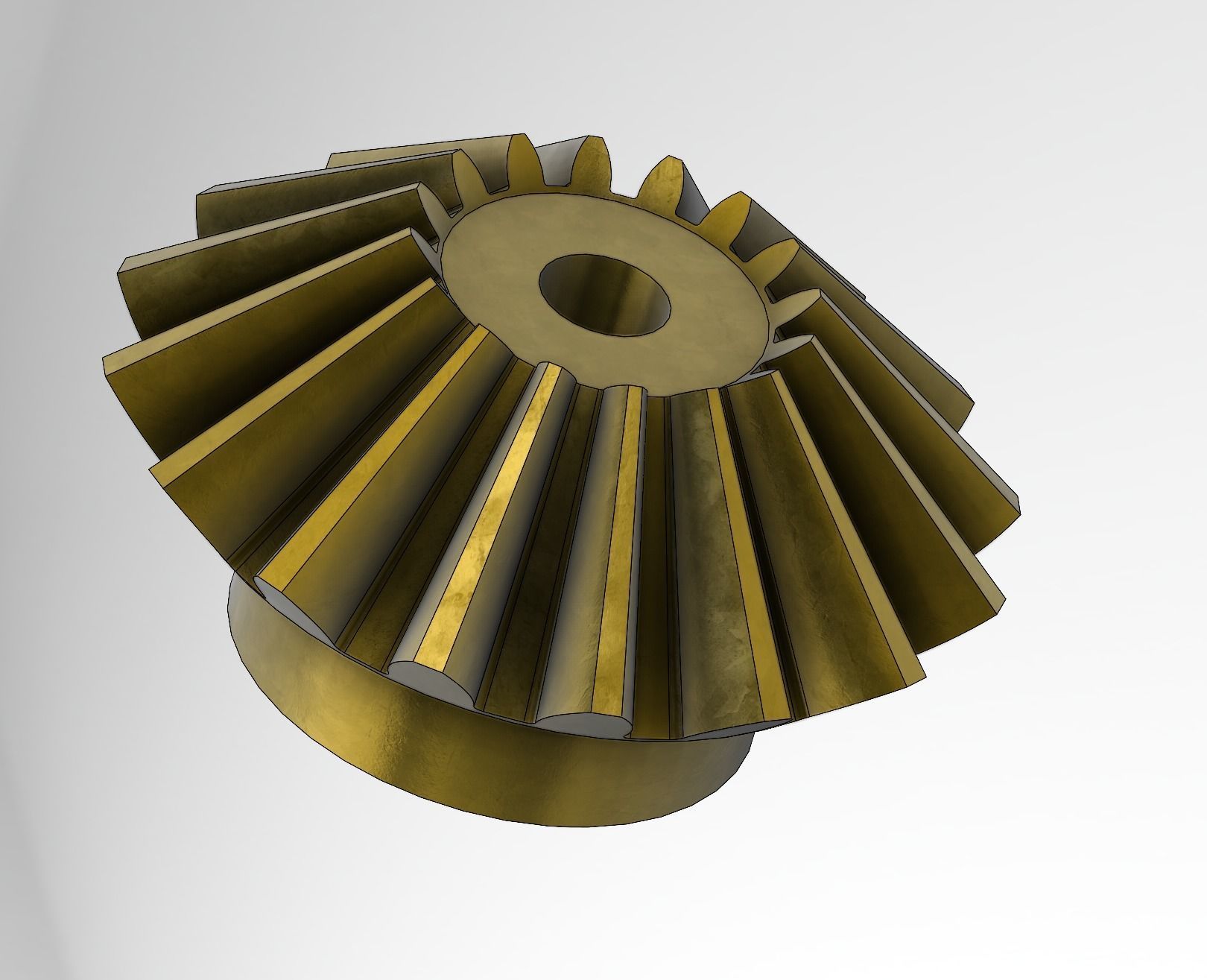 Bevel Gear 3D print model_4
