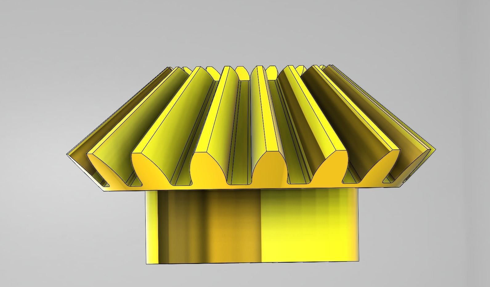 Bevel Gear 3D print model_3