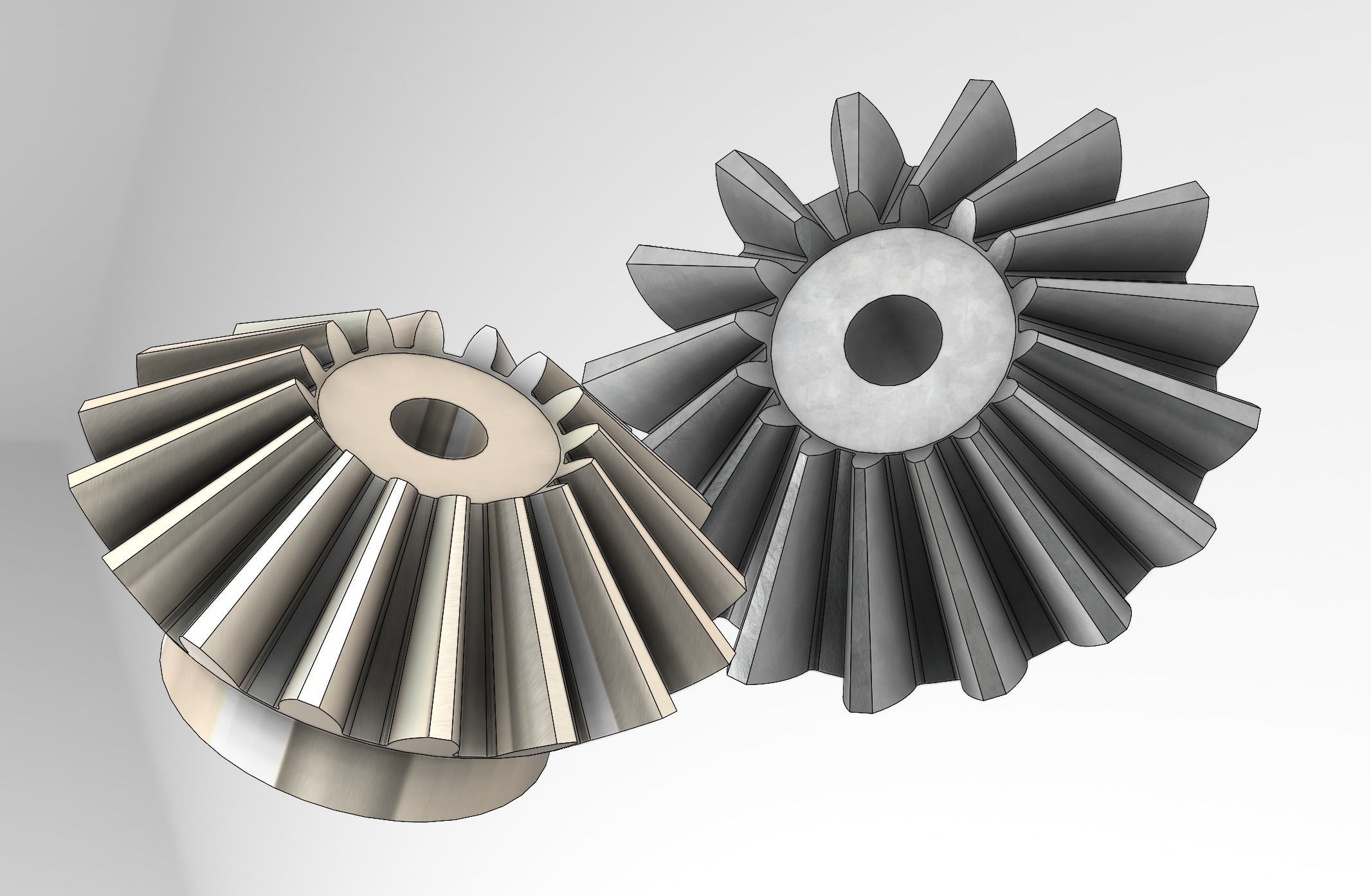 Bevel Gear 3D print model_5