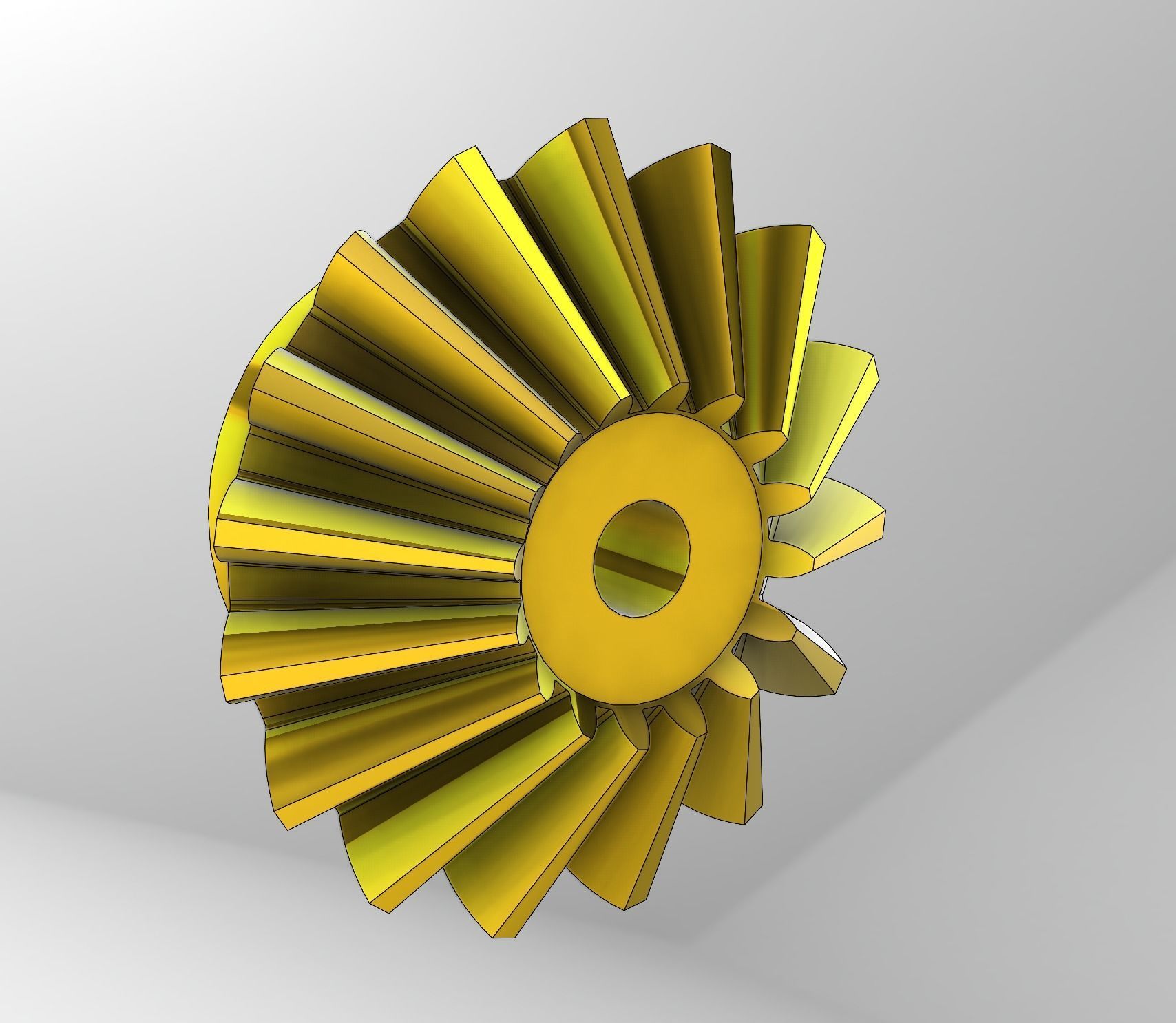 Bevel Gear 3D print model_2