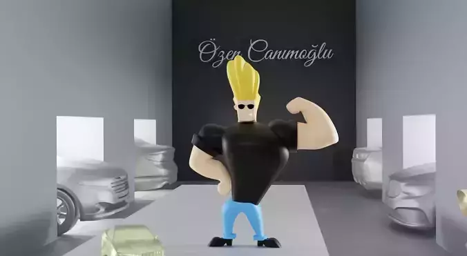 3D PRINTABLE JOHNNY BRAVO