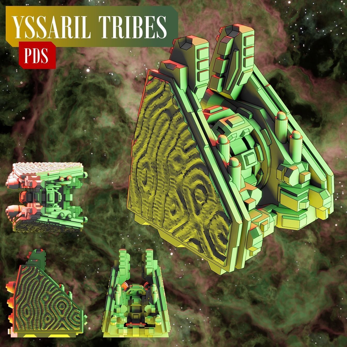 Twilight Imperium ships Yssaril Tribes 3D print model_11
