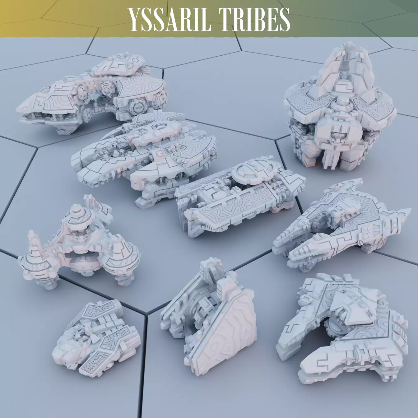 Twilight Imperium ships Yssaril Tribes 3D print model_0