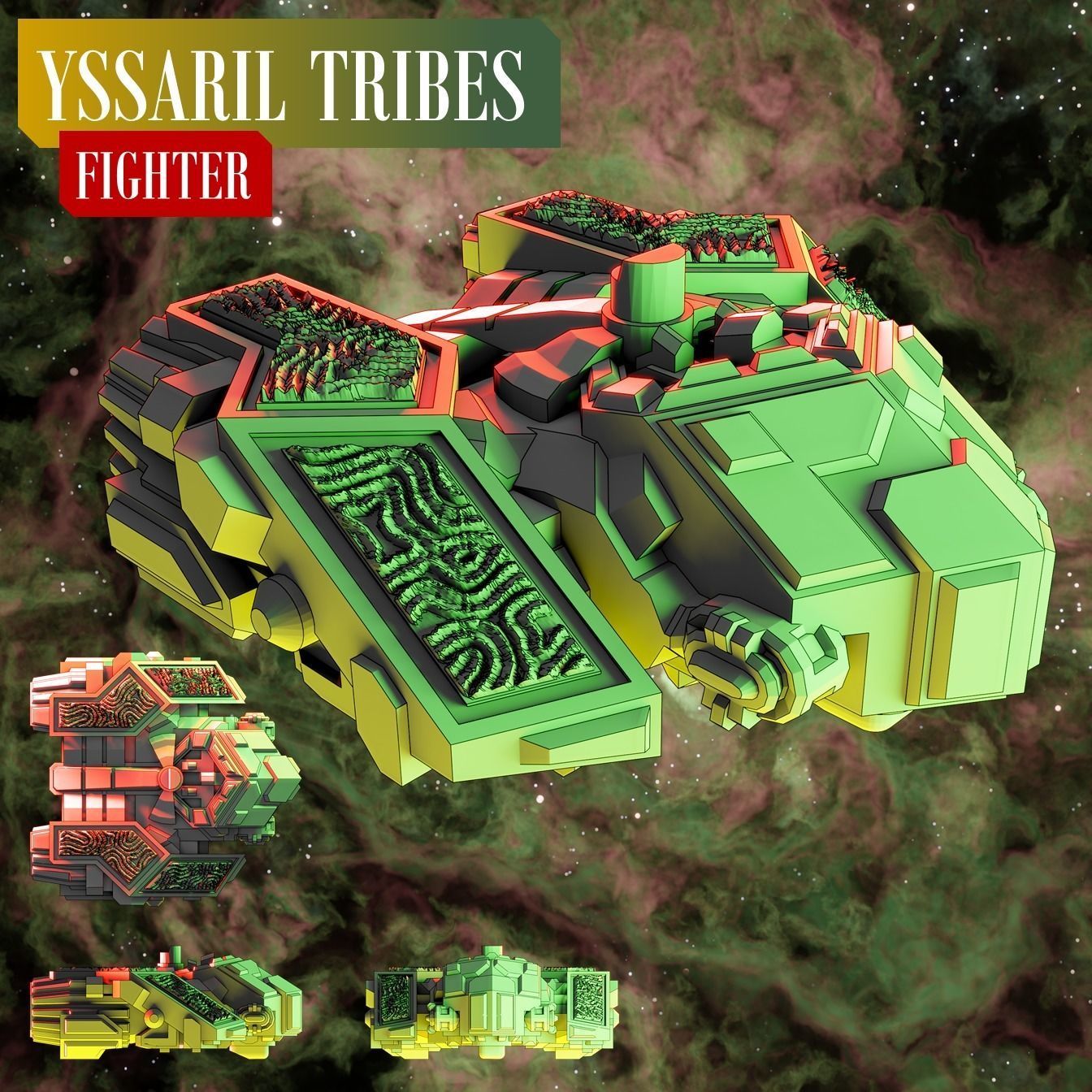 Twilight Imperium ships Yssaril Tribes 3D print model_9