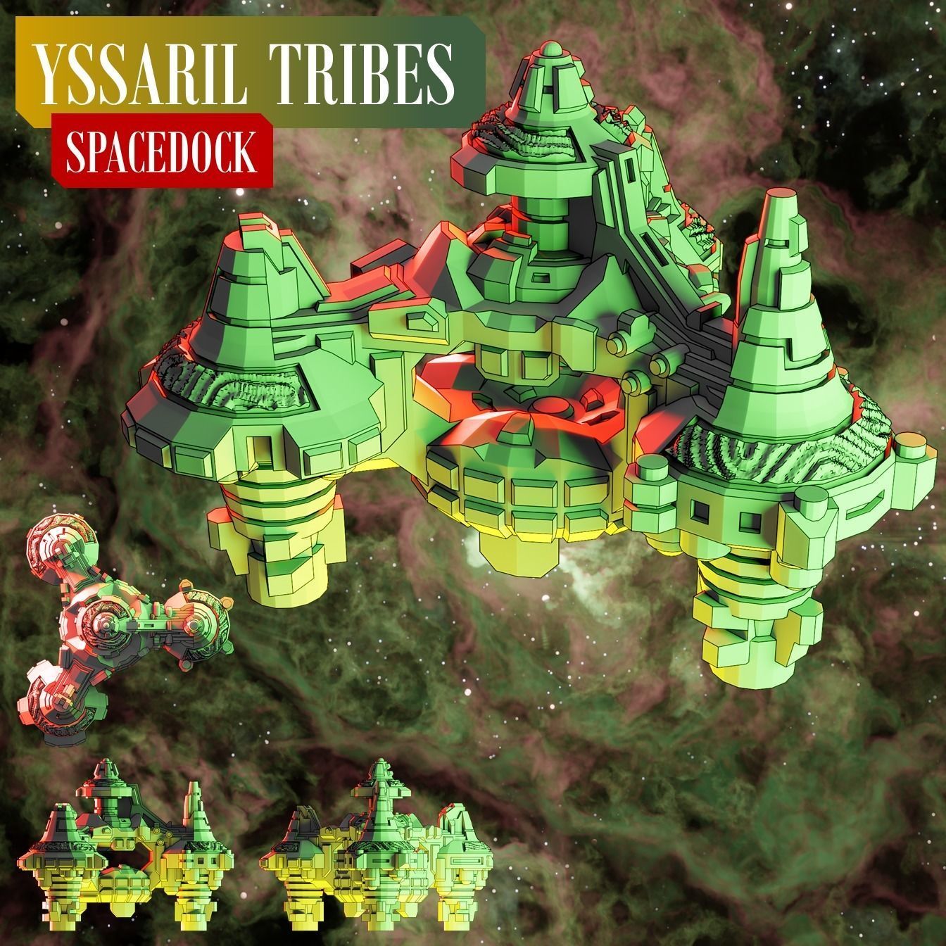 Twilight Imperium ships Yssaril Tribes 3D print model_10