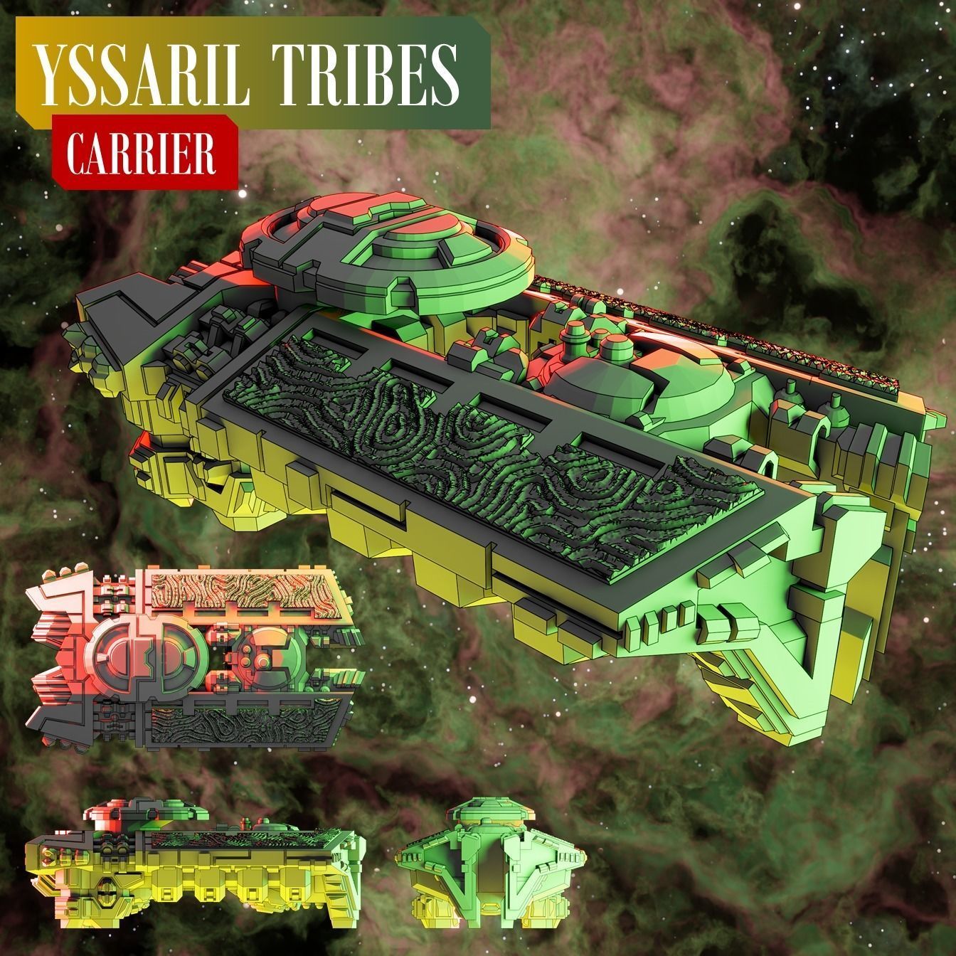 Twilight Imperium ships Yssaril Tribes 3D print model_6