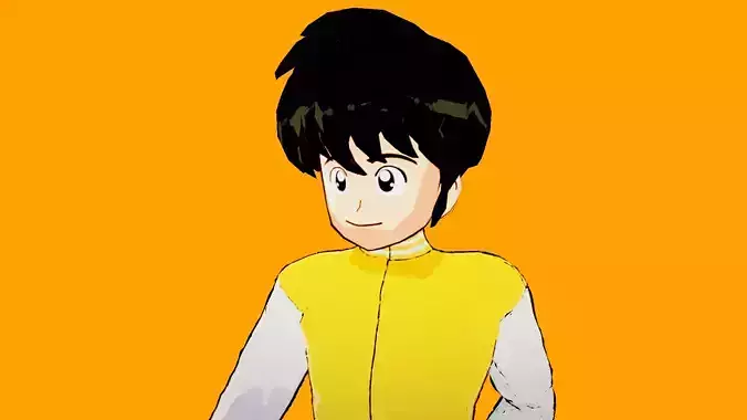 Anime stylized hair Retro N2