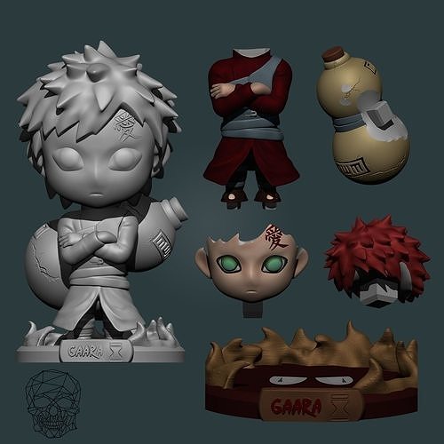 Gaara Figure 3D print model
