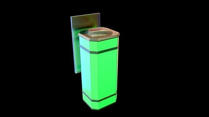  Interior Lamp Low-poly 3D model