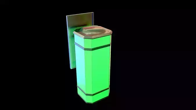 Interior Lamp Low-poly 3D model