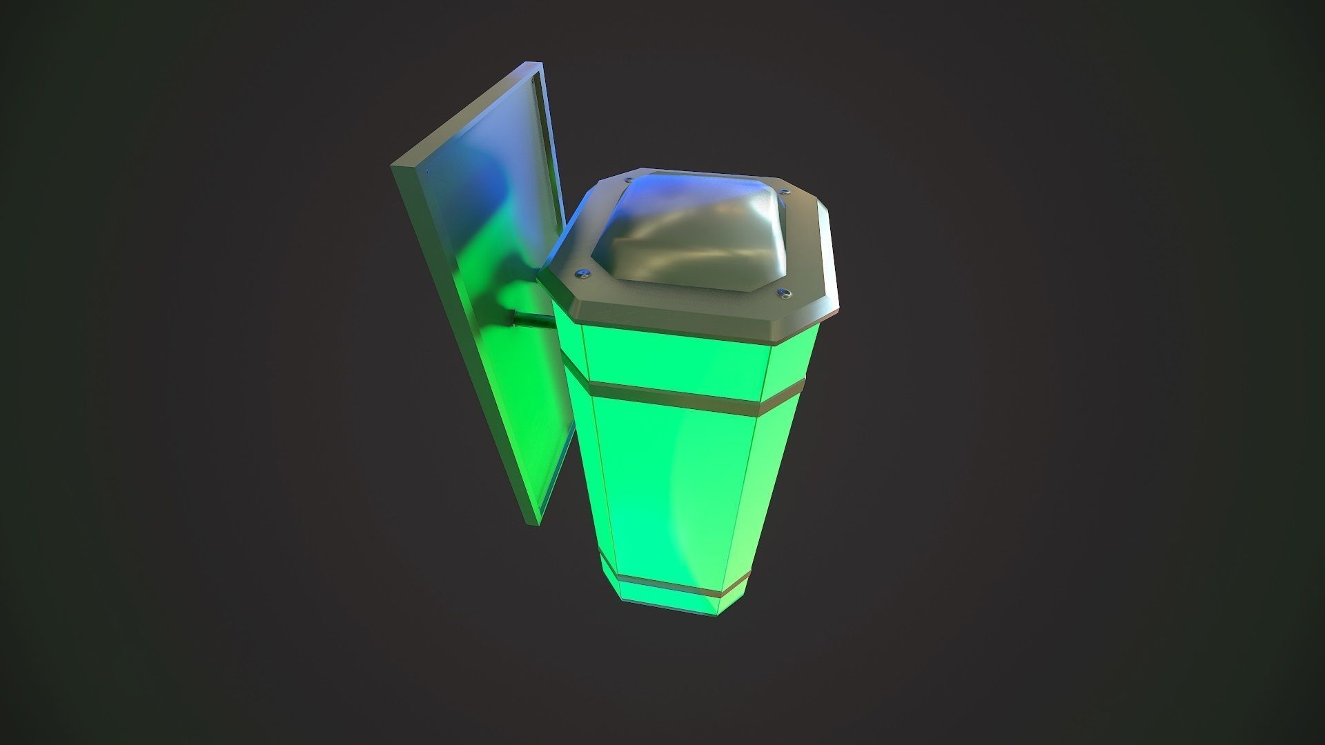  Interior Lamp Low-poly 3D model_5