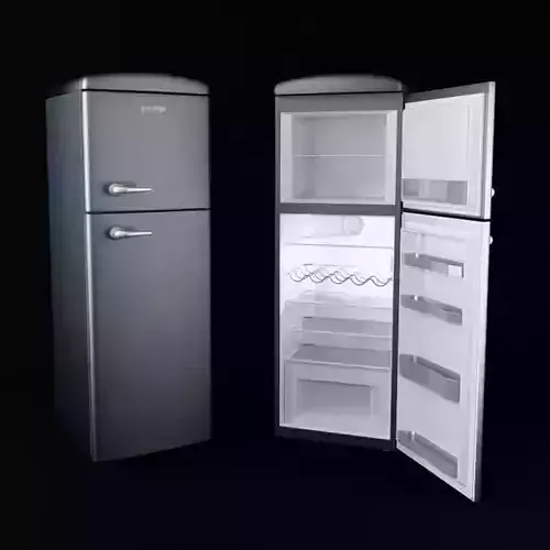 Modern Metal Refrigerator