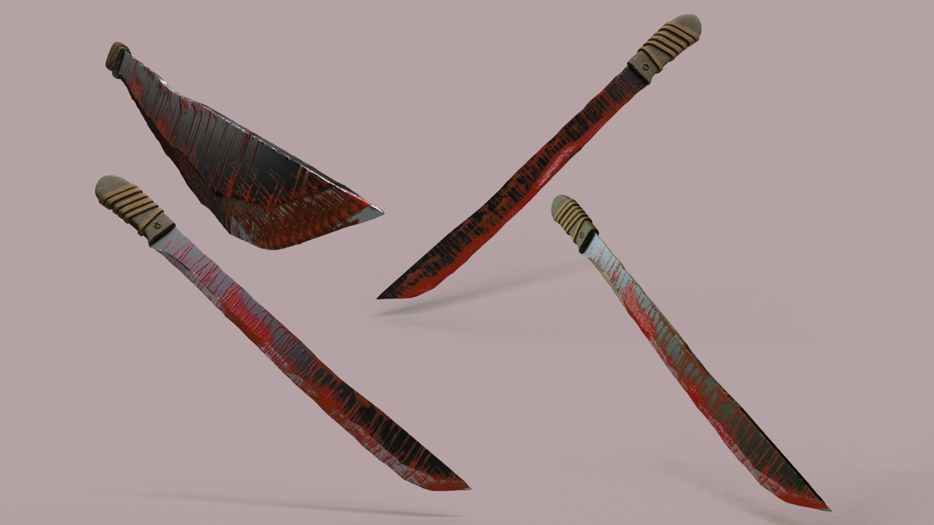 Machete for 3D printing 3D print model_4