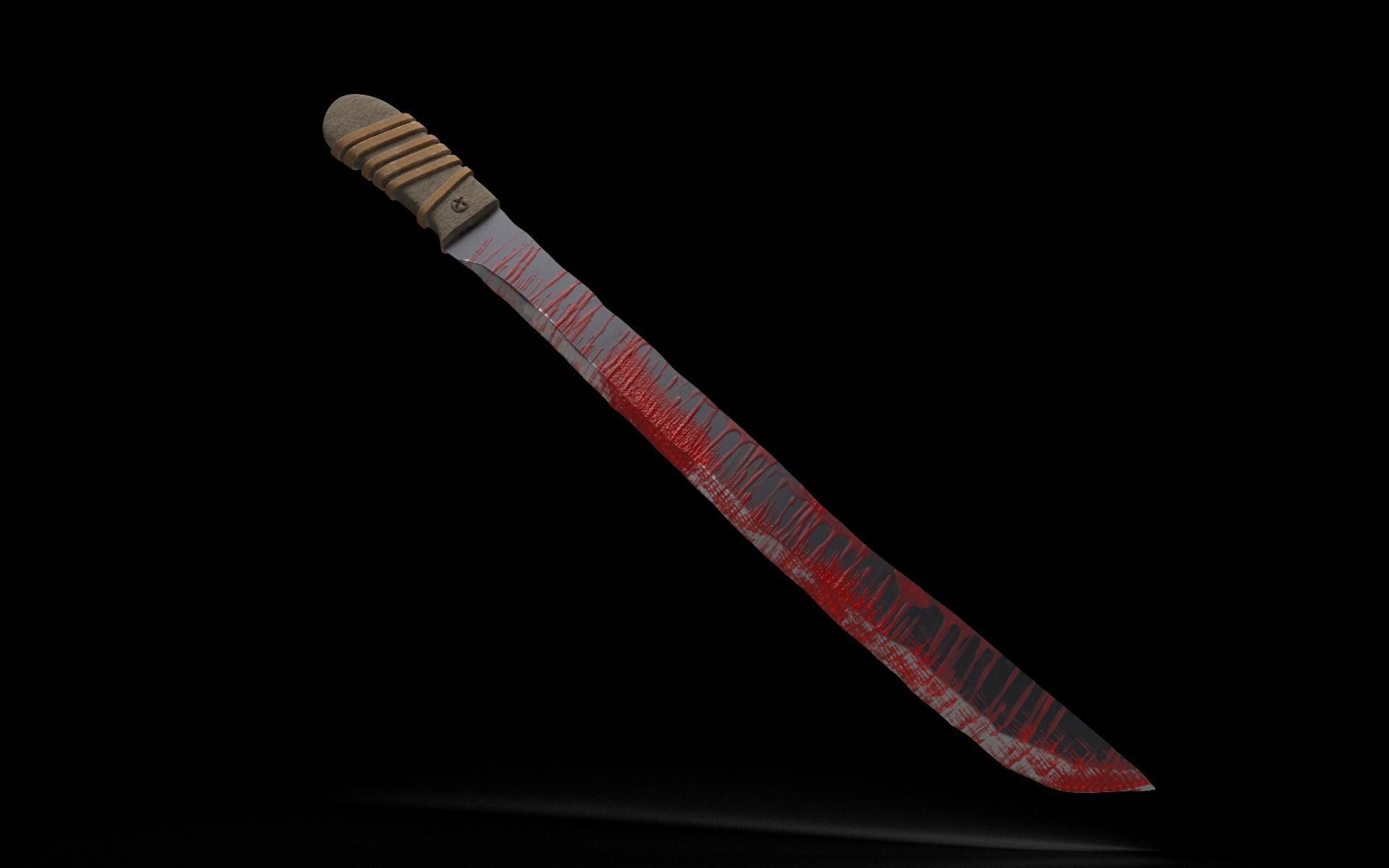Machete for 3D printing 3D print model_2
