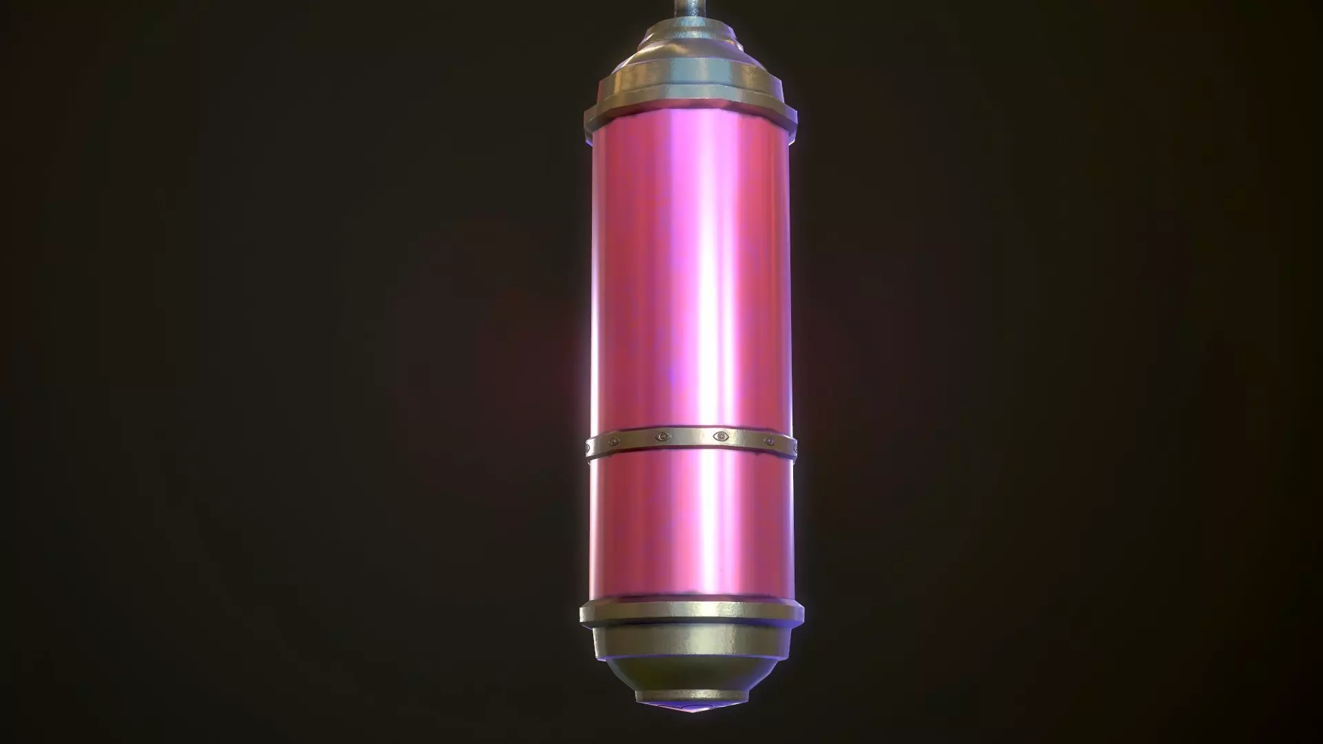 City Lamp Low-poly 3D model_0