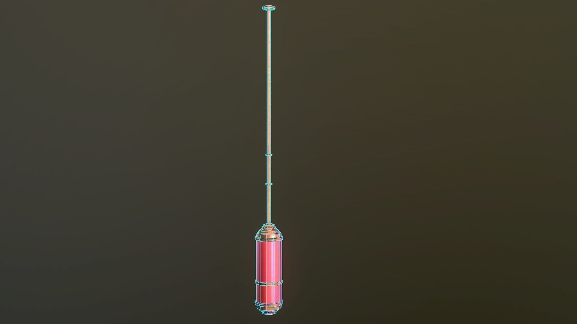 City Lamp Low-poly 3D model_5