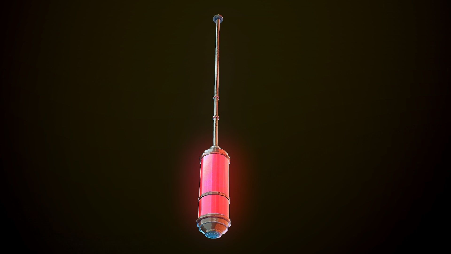 City Lamp Low-poly 3D model_3