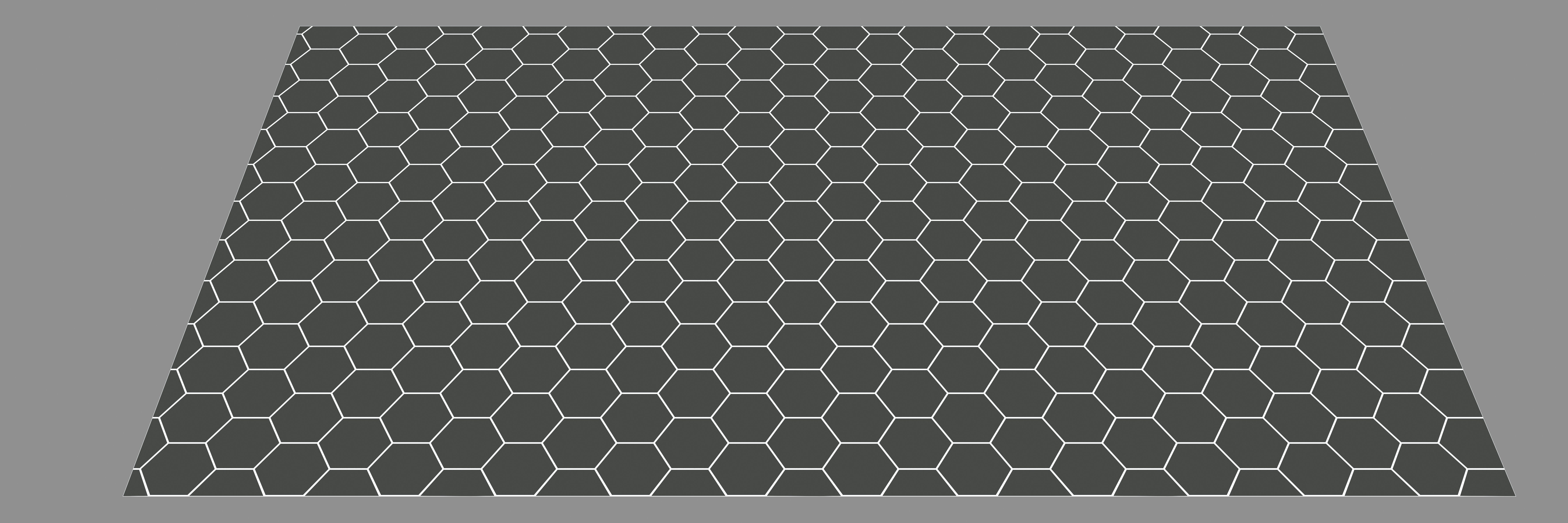 Futuristic Sci-Fi Hexagonal Tiles Floor Low-poly 3D model_3