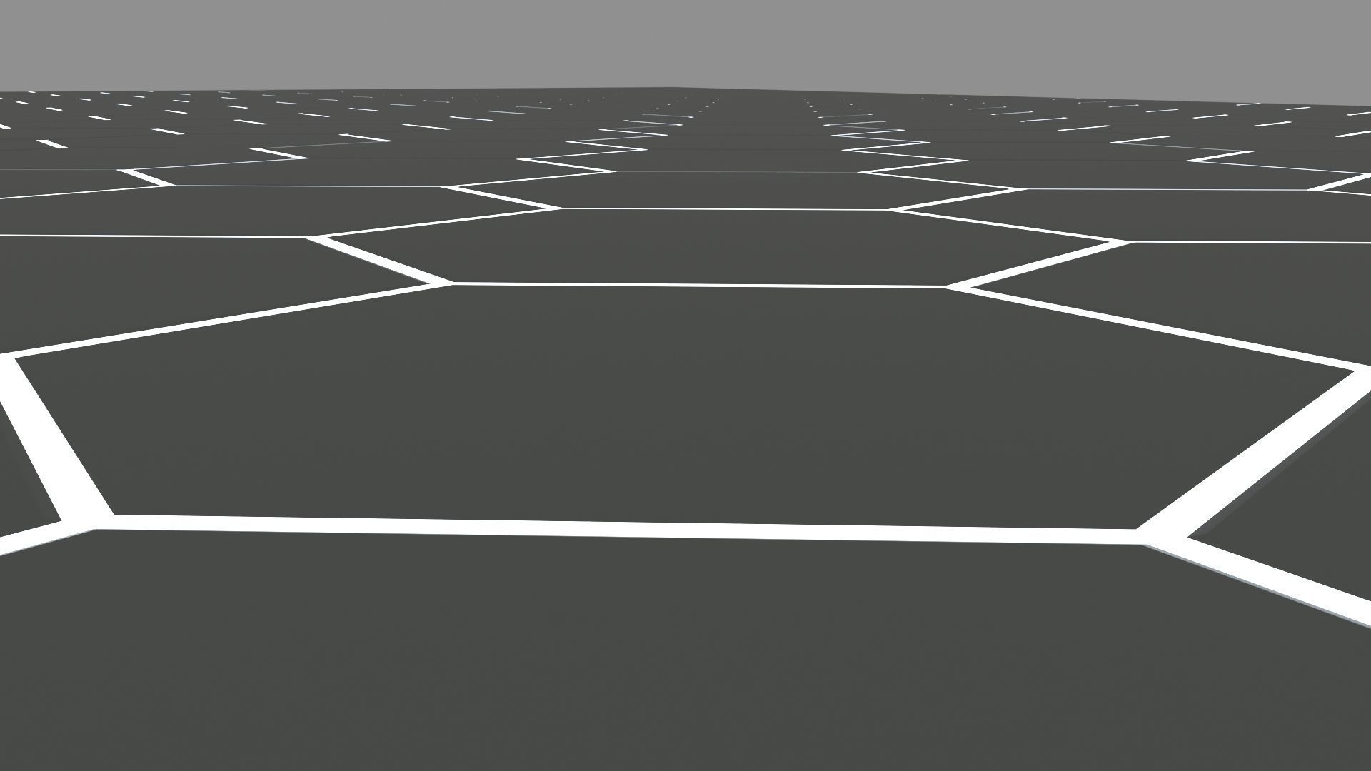 Futuristic Sci-Fi Hexagonal Tiles Floor Low-poly 3D model_5