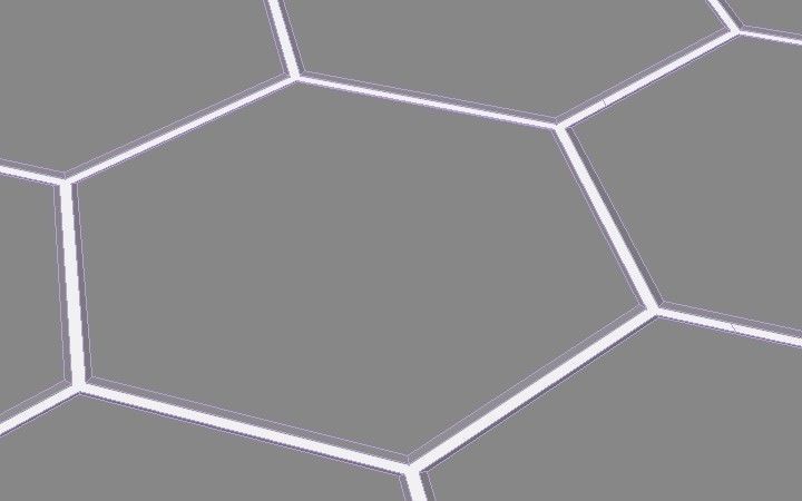 Futuristic Sci-Fi Hexagonal Tiles Floor Low-poly 3D model_6