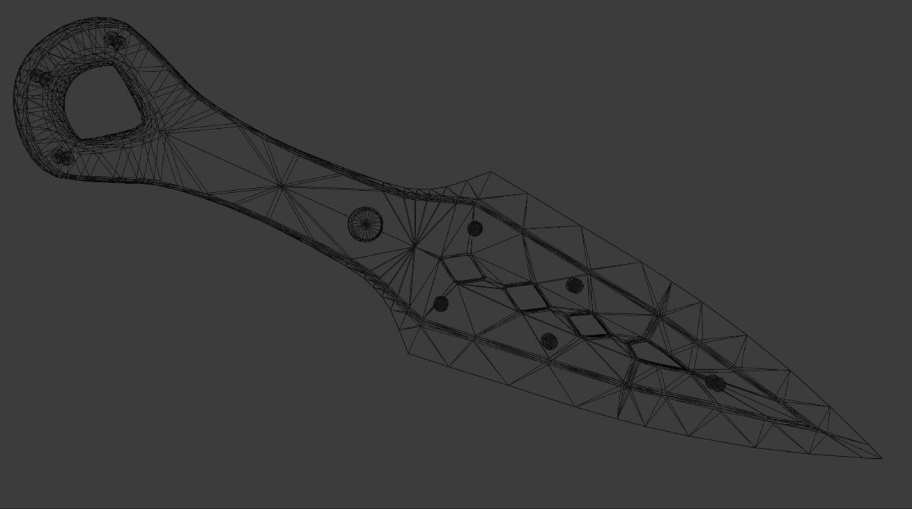 Kunai from Apex Legends Low-poly 3D model_2