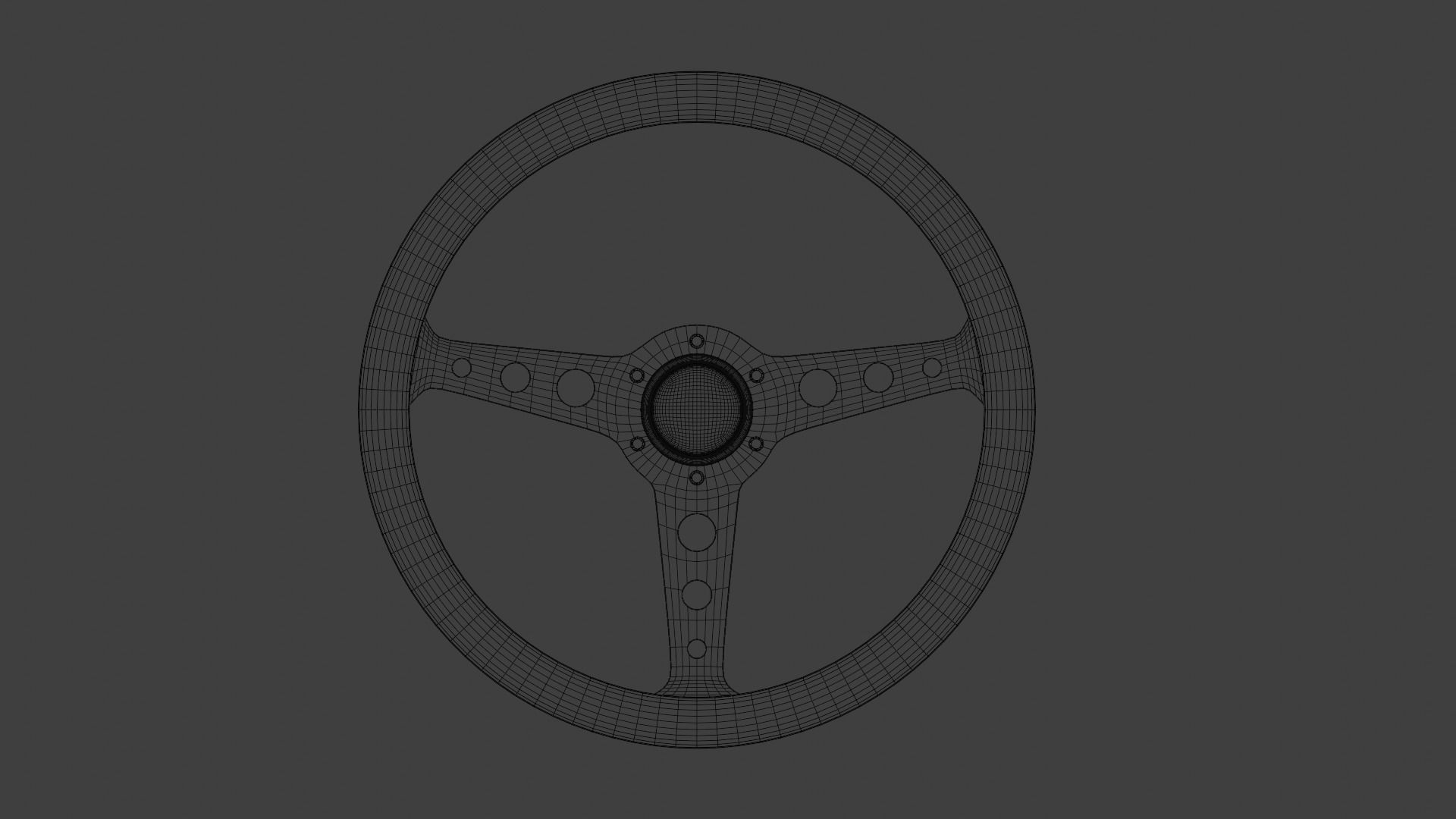 MOMO Wooden Indy Heritage Wheel 3D model_8