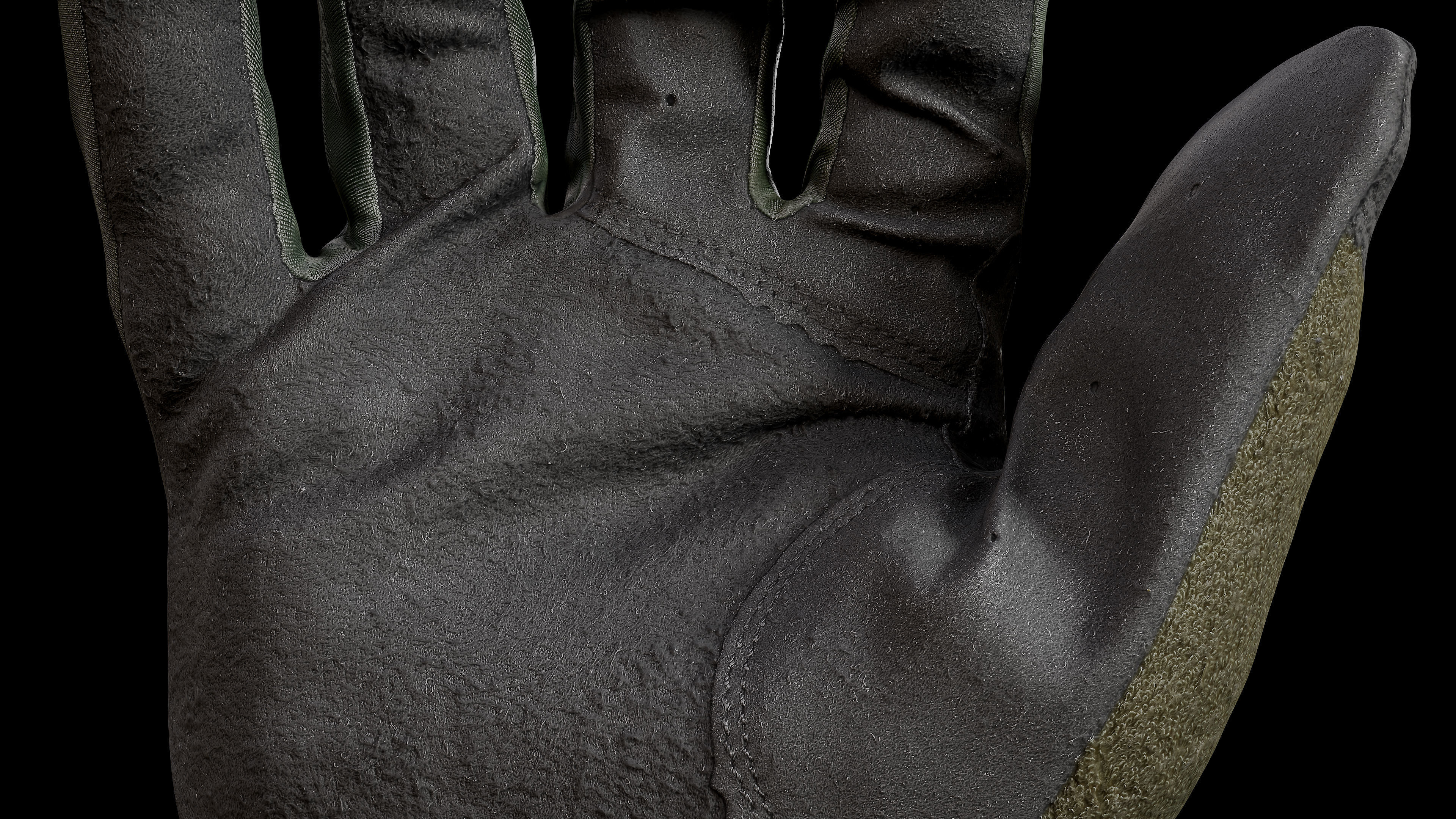 Tactical Gloves 034 Low-poly 3D model_12