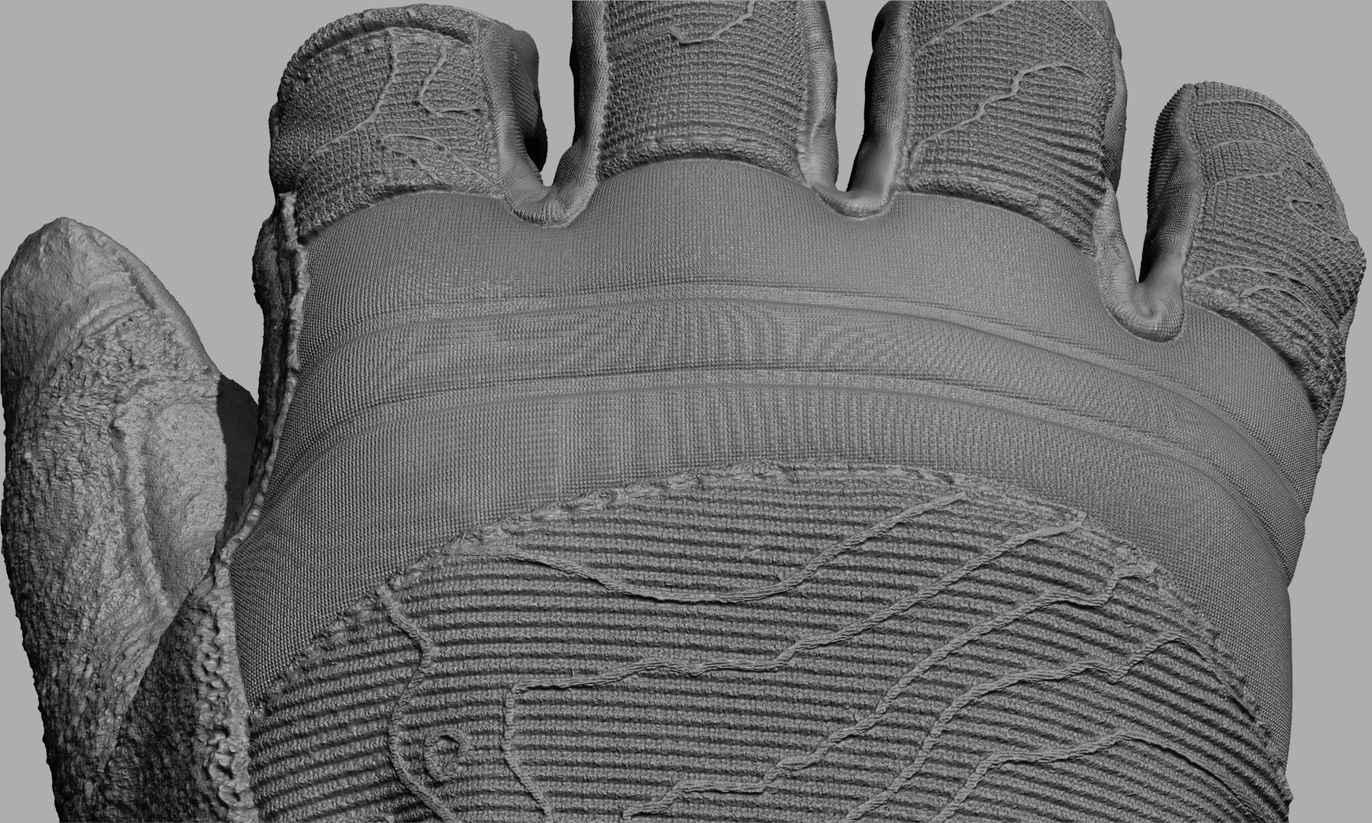 Tactical Gloves 034 Low-poly 3D model_19