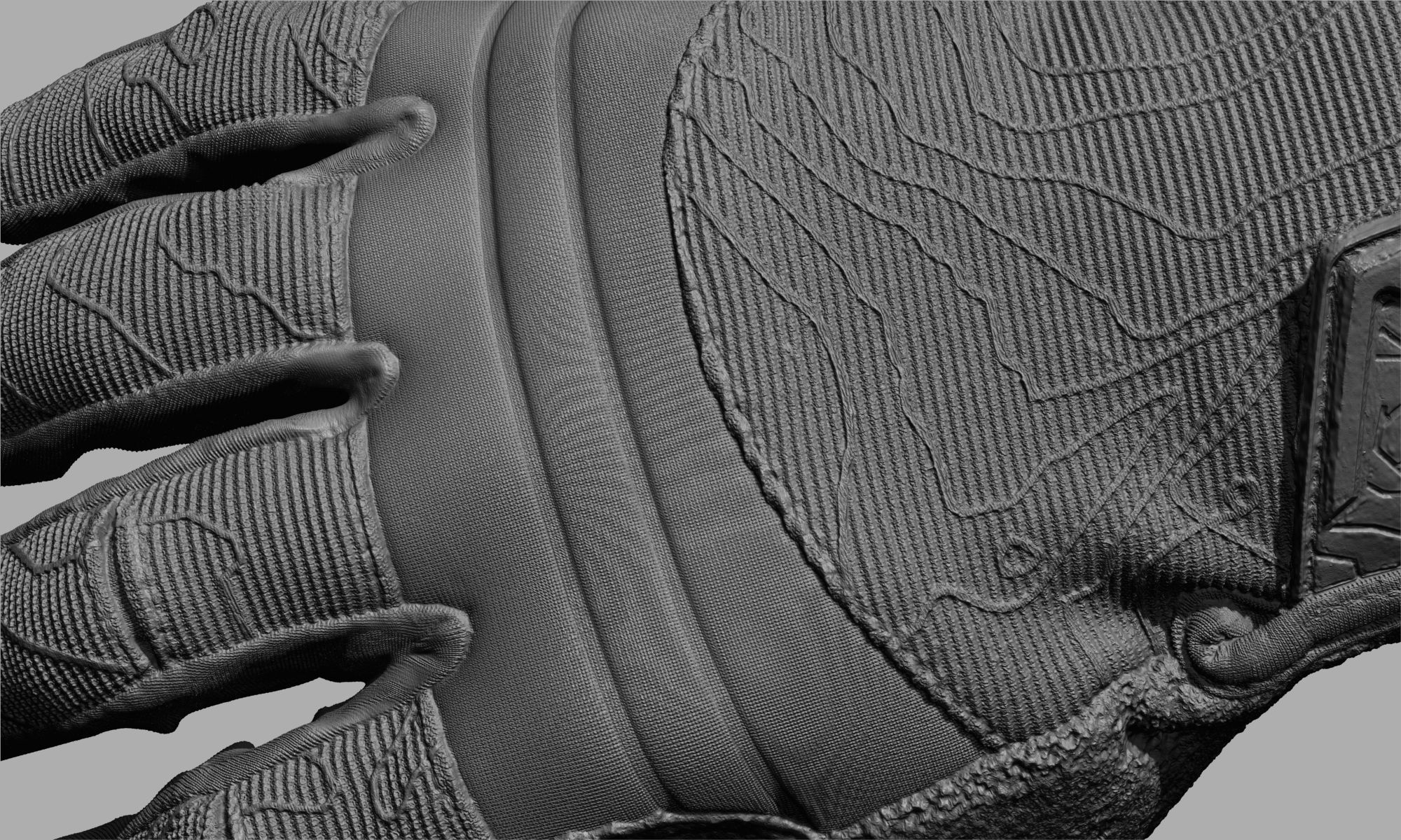 Tactical Gloves 034 Low-poly 3D model_22