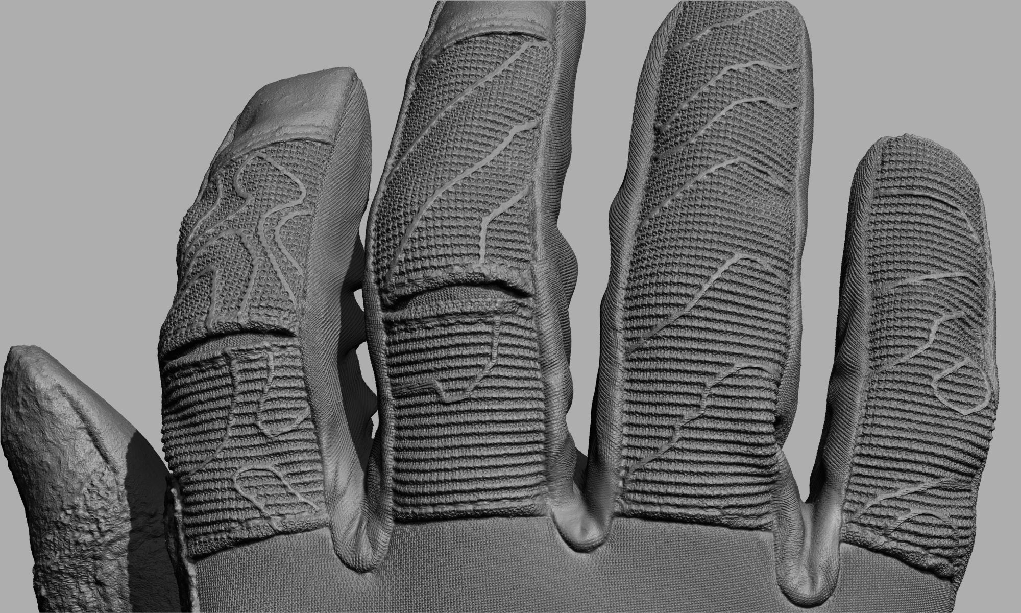 Tactical Gloves 034 Low-poly 3D model_18