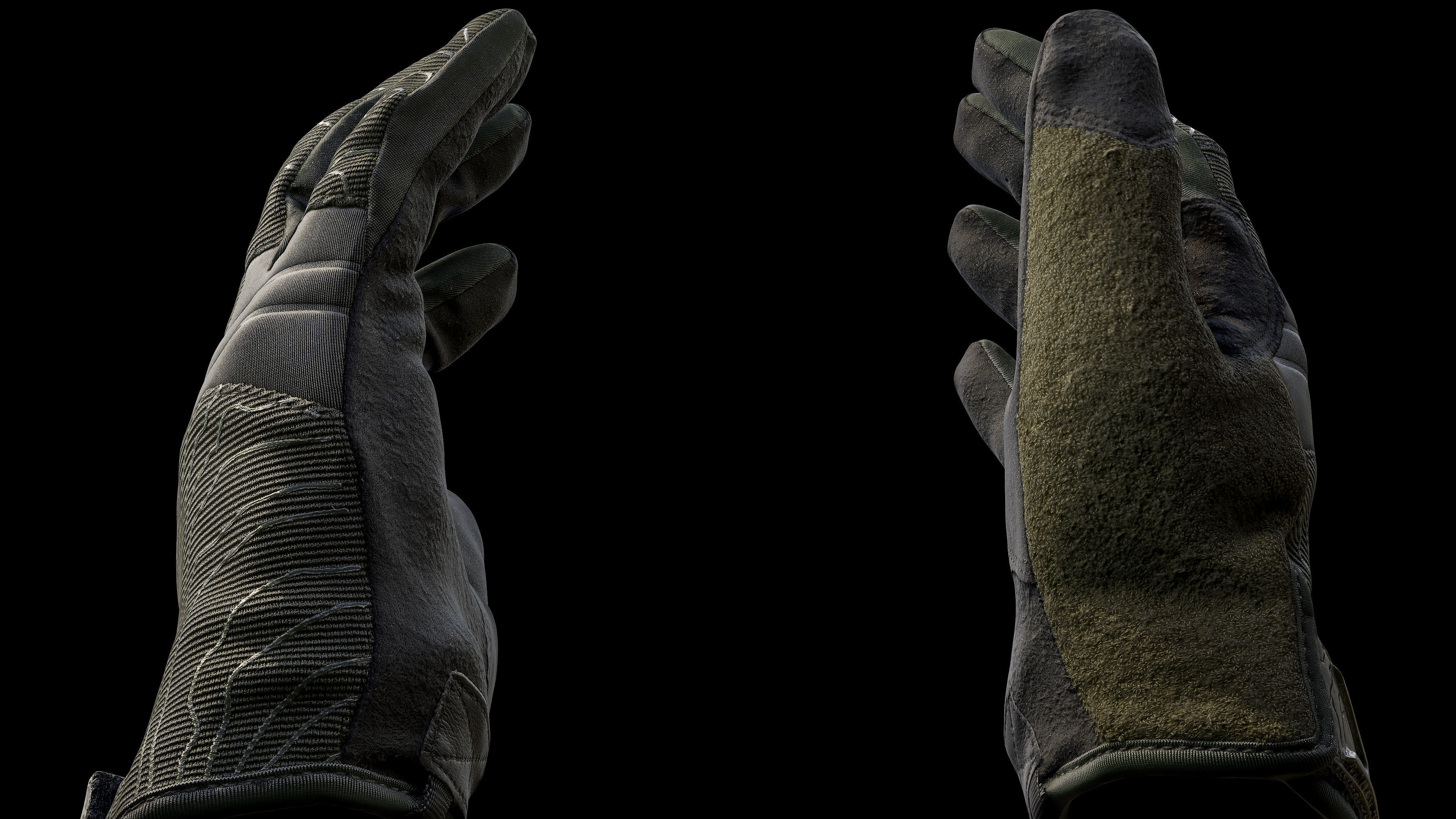 Tactical Gloves 034 Low-poly 3D model_8