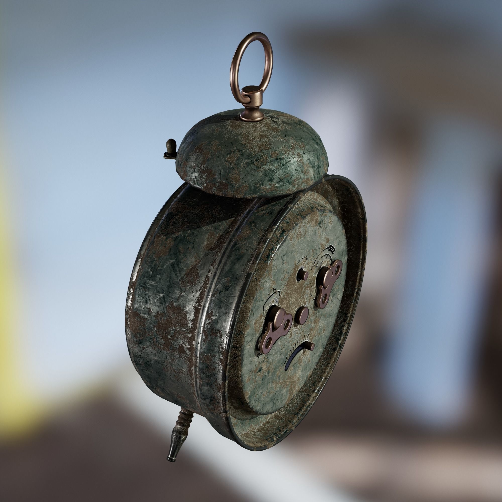 Stylized Clock USSR 1969 Atomic Heart Low-poly 3D model_5