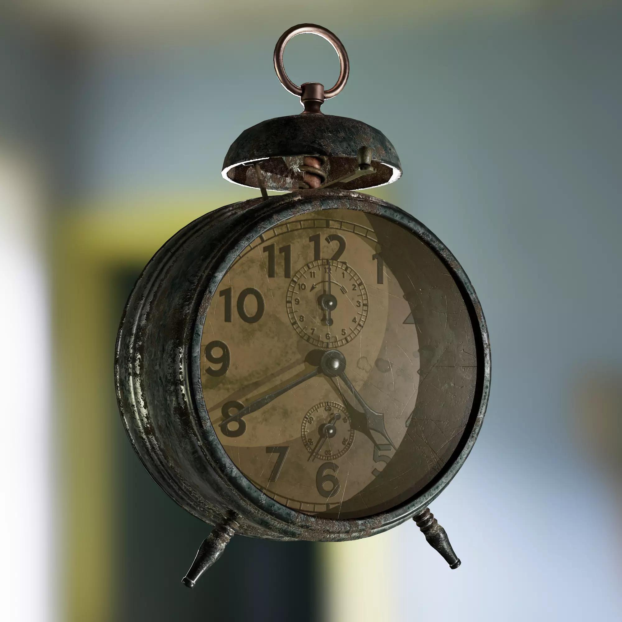 Stylized Clock USSR 1969 Atomic Heart Low-poly 3D model_0