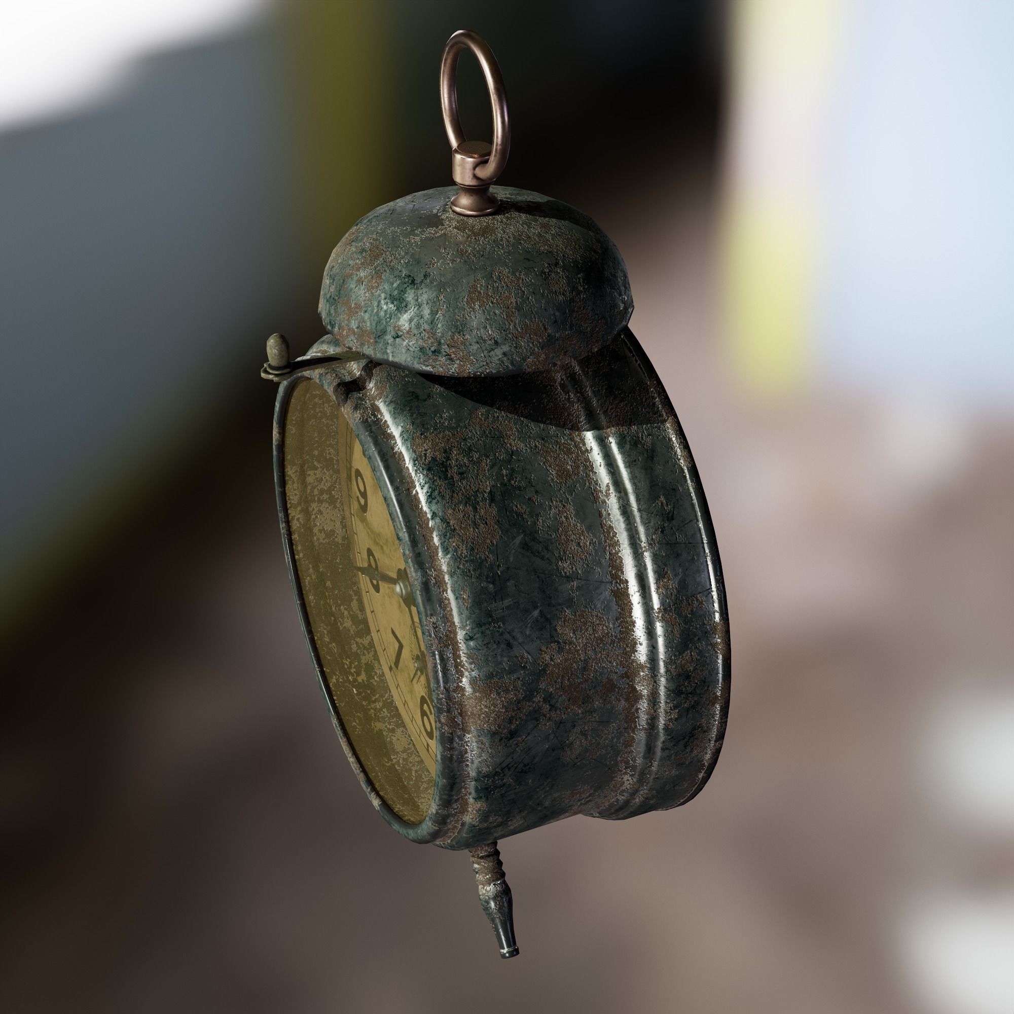 Stylized Clock USSR 1969 Atomic Heart Low-poly 3D model_3