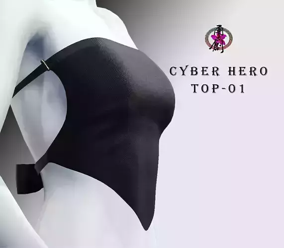 Cyber Hero - Top01 Low-poly 3D model