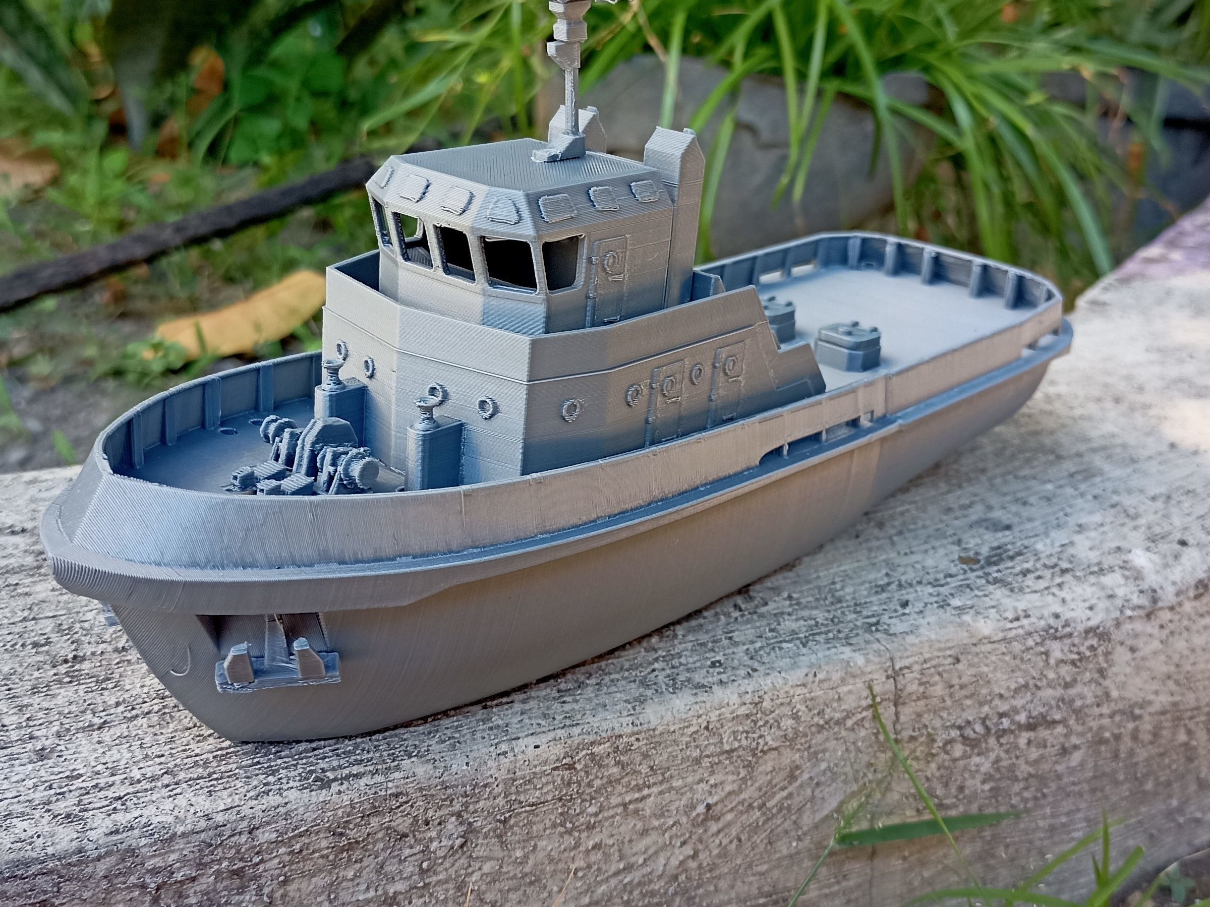tugboat miniature 3D print model_1