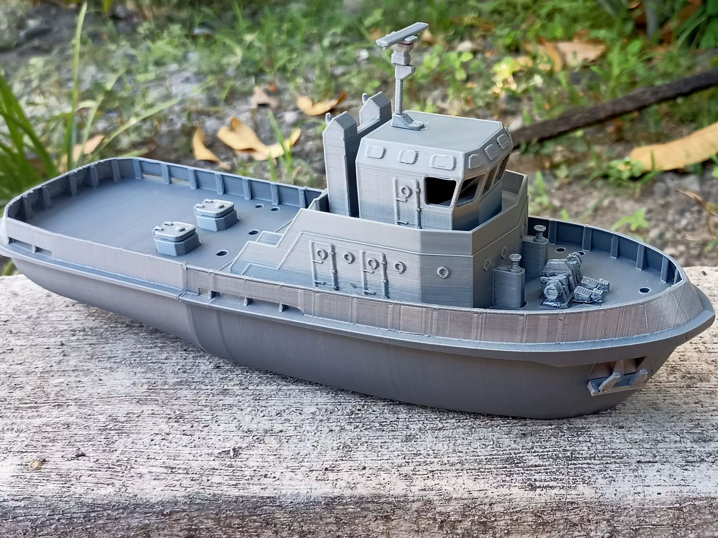 tugboat miniature 3D print model_0